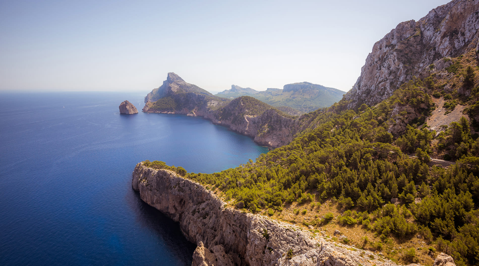 the sea and cliffs